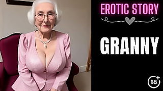granny sucking cum