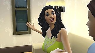 mom is sllepin fuck her but sis caugh