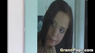 grandma finger her pussy