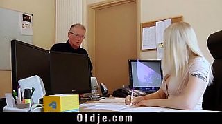 tiny black girl fuck by old