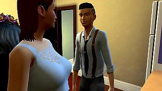 fucking my mom in the kitchen