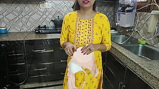 mom in kitchen with doggy style
