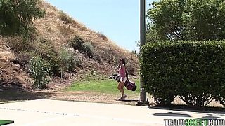 Golfing milf video