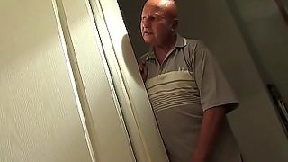 old man bathroom fucking