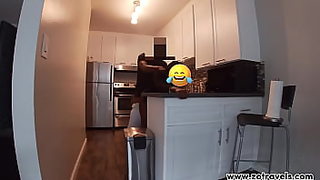 in the kitchen with step mom