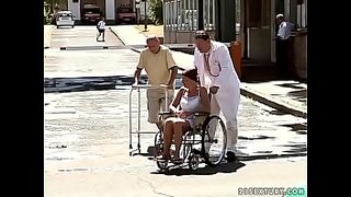 granny makes a cum shot