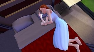 bedroom sleeping mom sex her stepson