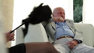 in lady old porn