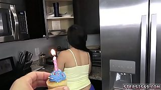 step mom in the bed with son
