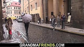 fat granny receive huge cum in their pus