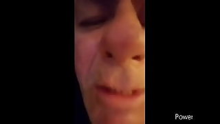 mom jacks off son into mouth