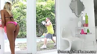 mature mom catches stepson watching porn